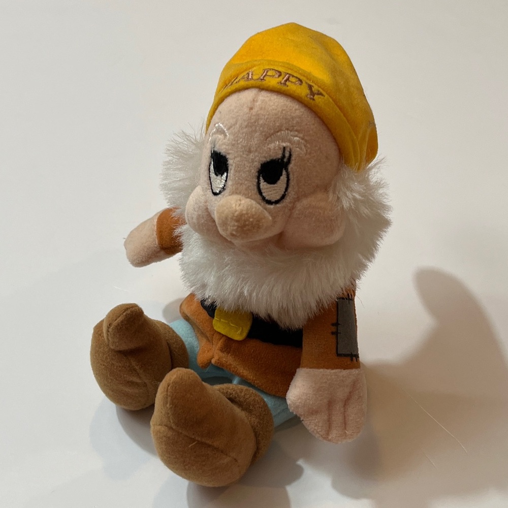 Walt Disney World "Happy" Bean Plush - Snow White and the Seven Dwarfs